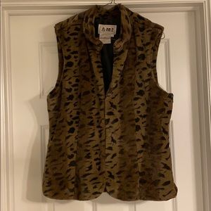 Faux fur vest